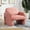 Pink, variant on Minimalist Teddy Fleece Single Sofa Chair With Arms And Pillow, Grey Accent Chair For Living Room And Bedroom,Pink