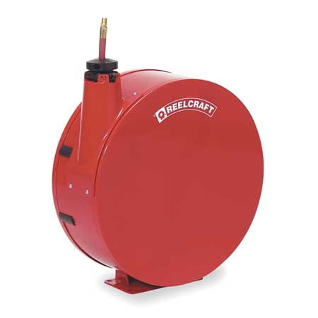 REELCRAFT 7670 ELP 3/8" x 70 ft. Spring Return Hose Reel, Max 300 psi, w/Hose