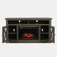thumbnail image 6 of Telluride Rustic Solid Pine 60" Storage Console TV Stand with Electric Fireplace, 6 of 11