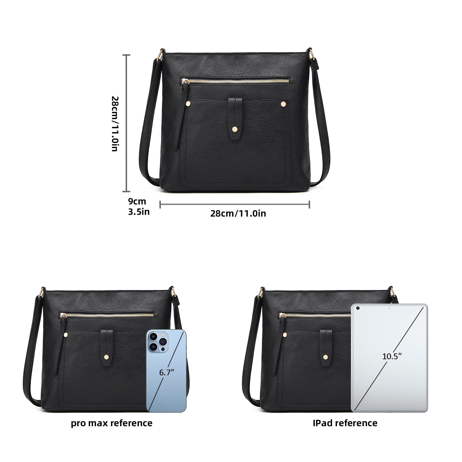 GAEKEAO Hobo Bags for Women Large Leather Purses and Handbags Crossbody Tote Shoulder Bag with Side Pockets Adjustable Strap