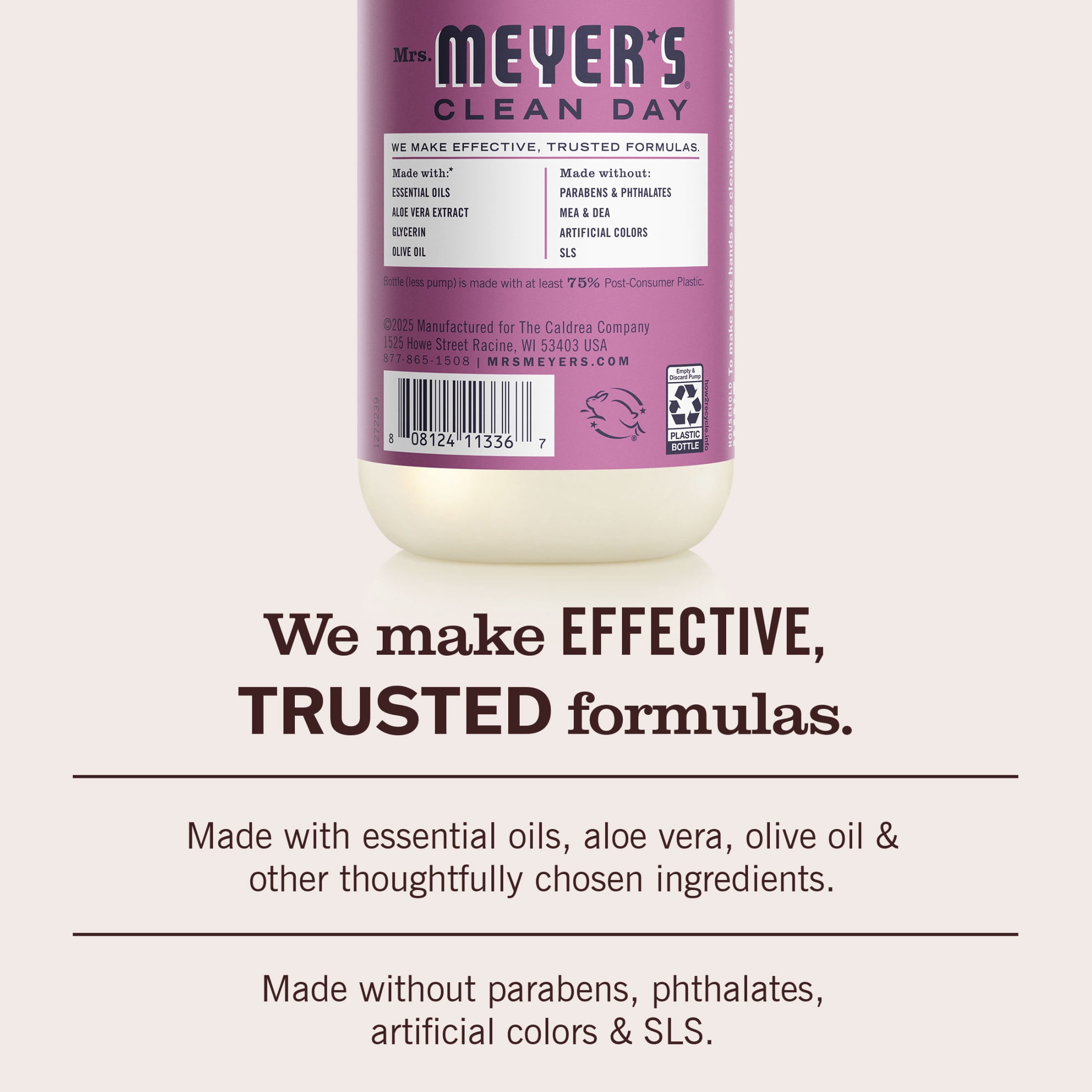 (4 pack) Mrs. Meyer’s Clean Day Hand Soap, Plum Berry Scent, 12.5 Fl Oz
