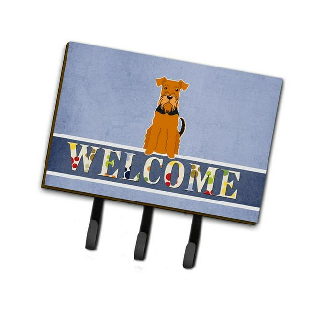 Carolines Treasures BB5622TH68 Airedale Welcome Leash or Key Holder
