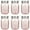 pink, variant on Set of 6 Wide-Mouth Quart Canning Jars, 16 Ounces Each, with Lids; Ideal for Storage, Pickling, Preserving, Fermenting, And Crafts And Decorations