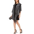 thumbnail image 1 of Cejon Wraps en Tricot Scintillant Double Drapé pour Femmes, Noir, 1 of 1