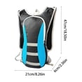 thumbnail image 3 of Ohmyroo Lightweight Hydration Backpack 2L 18.5 Inch Blue Nylon Daypack Suiting Running Sports, 3 of 6