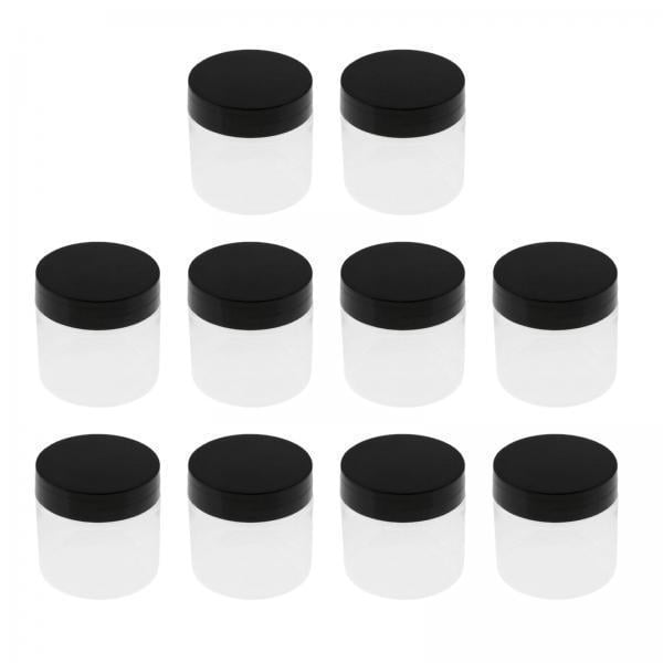 Tarro vacío,Tarro vacío Tarro de té suelto Tarros para bocadillos Tarro de PET,Contenedor de almacenamiento de alimentos con tapa transparente a prueba de fugas,Frascos contenedores delgados
