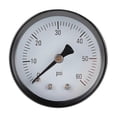 thumbnail image 1 of Axial Pressure Gauge, 0-60 PSI, Rust-Proof Iron Housing, 1/4" NPT Bottom Mount, Air Pressure Gauge Water Pressure Gauge Hydraulic Pressure Gauge Oil P, 1 of 4