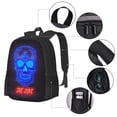 thumbnail image 4 of DouZhe Lightweight Backpack, Dazzling Neon Lights Skull Prints Travel Outdoor Hiking Bag School Bookbag Casual Daypack Backpacks for Women Men, 4 of 7