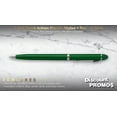 thumbnail image 2 of 10 Twist Action Plastic Stylus Pens Pack - Metallic Barrel, Black Ink - Green, 2 of 5