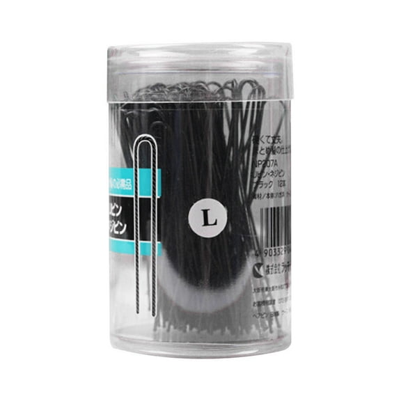 Lixi 100pcs Women Corrugated Hair U Shaped Hair Stainless Steel Hair Clips for Buns Updo Hairstyles (Black)