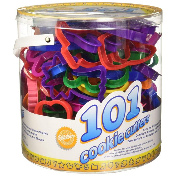 Wilton Cookie Cutters Set, 101Piece — Alphabet, Numbers and Holiday
