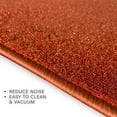 thumbnail image 5 of Custom Size Runner Rug Solid Design Orange Color 26 or 31 inch Wide Pick Your Length Non-Slip Rubber Backing Stair Runner, 5 of 6