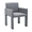 Grey, variant on Guyou Rattan Patio Dining Chairs, Outdoor Wicker Chairs Set of 4, Modern Patio Metal Chairs for Dining Table, Outdoor Patio Chair with Cushions for Garden, Beige