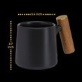 thumbnail image 5 of ChefWave Artisan Series Ceramic Coffee Mug with Bamboo Handle (Black), 5 of 6
