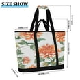 thumbnail image 3 of Large Hand-held Ice Pack Picnic Bag Insulation and Refrigeration Suitable for Shopping Picnics and Camping Chrysanthemums Orange, 3 of 8