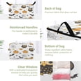 thumbnail image 3 of Foldable Clothes Storage Bags Clothes Organizer Bin with Clear Windows for Clothes Bedding Halloween Pattern with Owls Pumpkins, 3 of 6