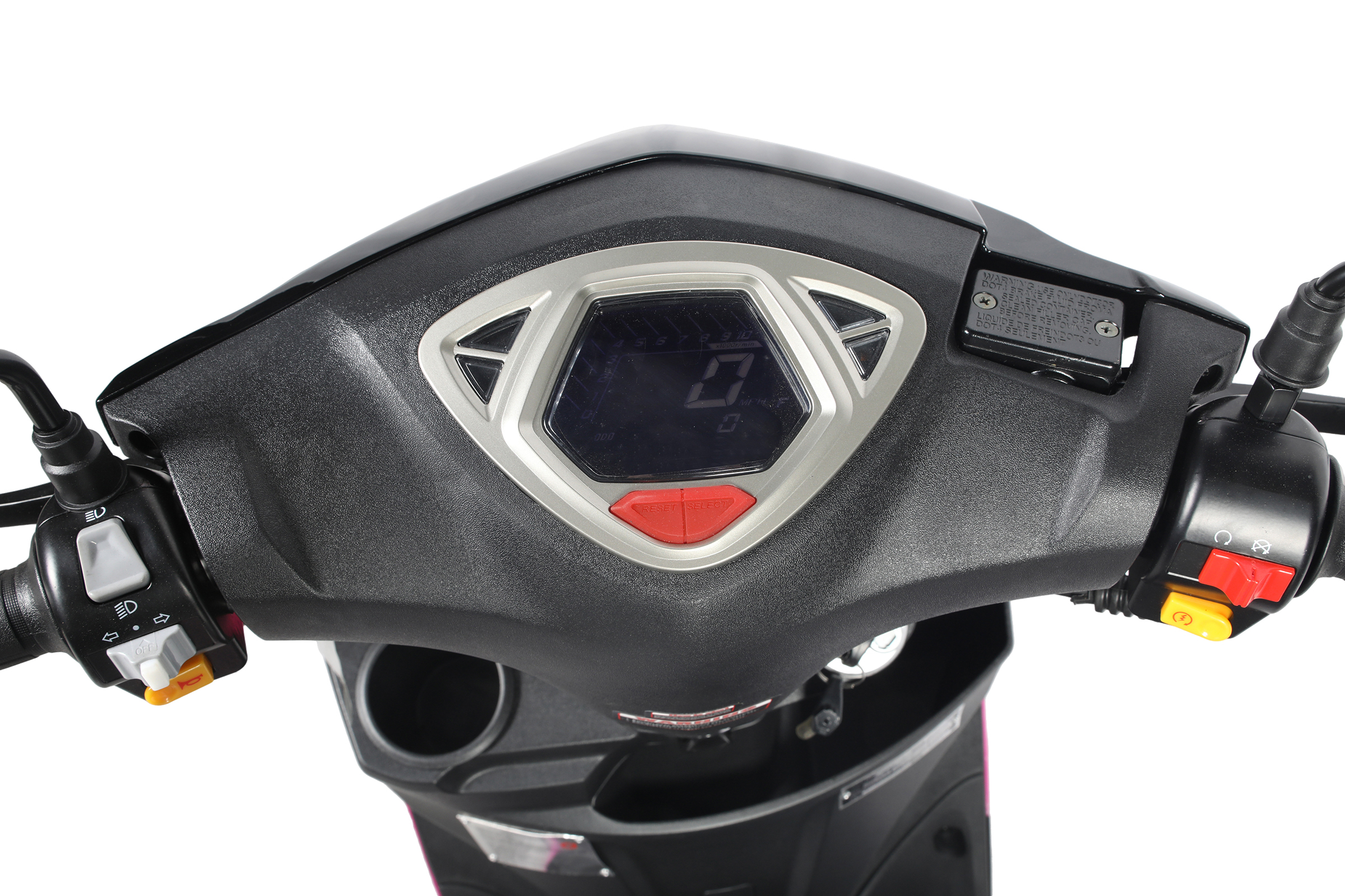 WAWA New 200cc Adult Moped Gas Motorcycle with LED Lights