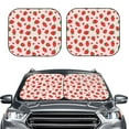 thumbnail image 2 of Daiia Strawberries 2PCS Car Windshield Sun Shade, Foldable Sun Shield for Car Front Window, Auto Sun Blocker Visor Protector Universal for Truck SUV Pickup-Small, 2 of 7