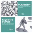 thumbnail image 2 of Military Model Toy Miniature Soldier Figurines for Display Use 100Pcs Decorative Plastic, 2 of 3