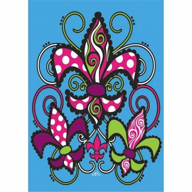 Jozie B 618 Drapeau à Multiples Fleurs de Lys, Grand