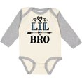 thumbnail image 3 of Inktastic Lil Bro Announcement Boys Brother Boys Long Sleeve Baby Bodysuit, 3 of 5