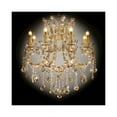 thumbnail image 3 of Ore International 30" Gallant Cognac Crystal 8-Lights Led Hard-Wired Ceiling Lamp, 3 of 3