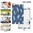 thumbnail image 2 of Blue Crystals Pattern Soft 100% Cotton Towel, High Absorbency, Single Pack, 16" x 28", 2 of 7