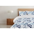 thumbnail image 4 of Ambesonne Nature Themed Down Alternative Quilt Comforter, Modern Leaves Meadow, Twin, White Dark Lavender, 4 of 5