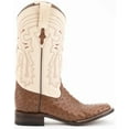 thumbnail image 2 of Men's Full Quill Ostrich Cowboy Boot Wide Square Toe - 1019307, 2 of 7