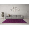 thumbnail image 3 of Ahgly Company Indoor Square Persian Purple Traditional Area Rugs, 4' Square, 3 of 4