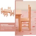 thumbnail image 4 of SHISUYAN 1 Set Mini House Wooden Kitchen Table and Chair Toy, 4 of 8