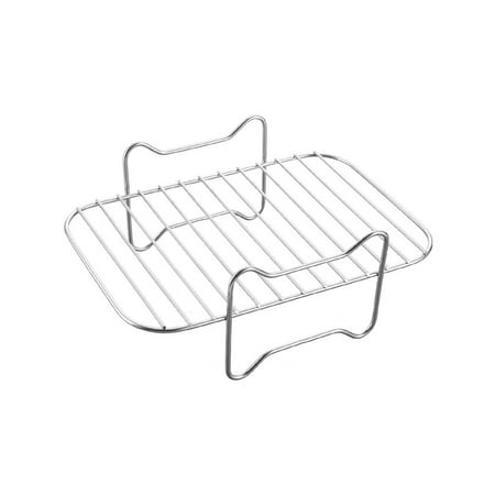 

Xiaobai Roast Rack Non-stick Heat Resistant Non-slip Grilling Stainless Steel Polished Fryer Accessories Steamer Roasting Stand Outdoor Supply