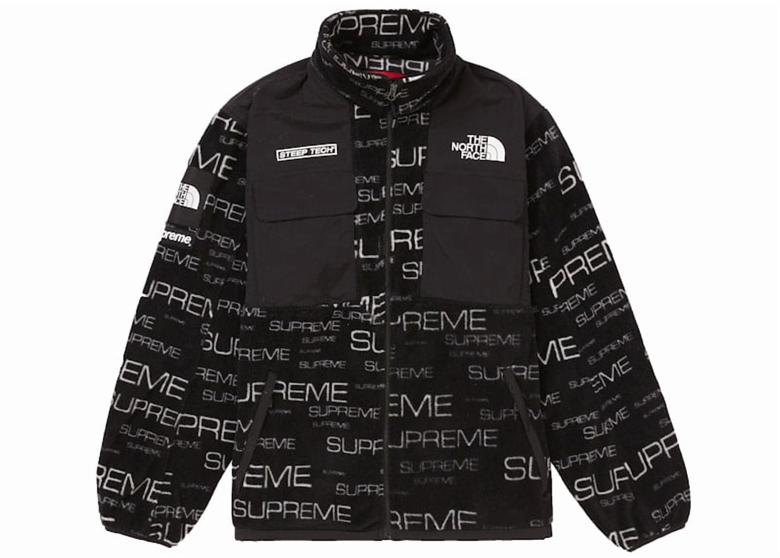 Supreme Men's Mitchell & Ness NCAA Hooded Stadium Jacket Black