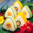 thumbnail image 3 of 2PCS DIY Triangle Rice Ball Mold Sushi Cuisine Seaweed Rice Ball Mold Dry Roasted Seaweed Cutter Set, 3 of 6