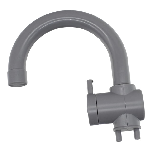Fiocias Kitchen Sink Faucet Toy Simulation Pretend Play Toy Fake Faucet Cooking Accessories Interactive Educational Toy pp Material Suitable for Boys Girls Early Learning Gift Parent Light Gray