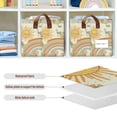 thumbnail image 4 of Yayeee Foldable Storage Basket for Shelves with Handles Waterproof Cloth Bins, Beige Clouds, 4 of 7