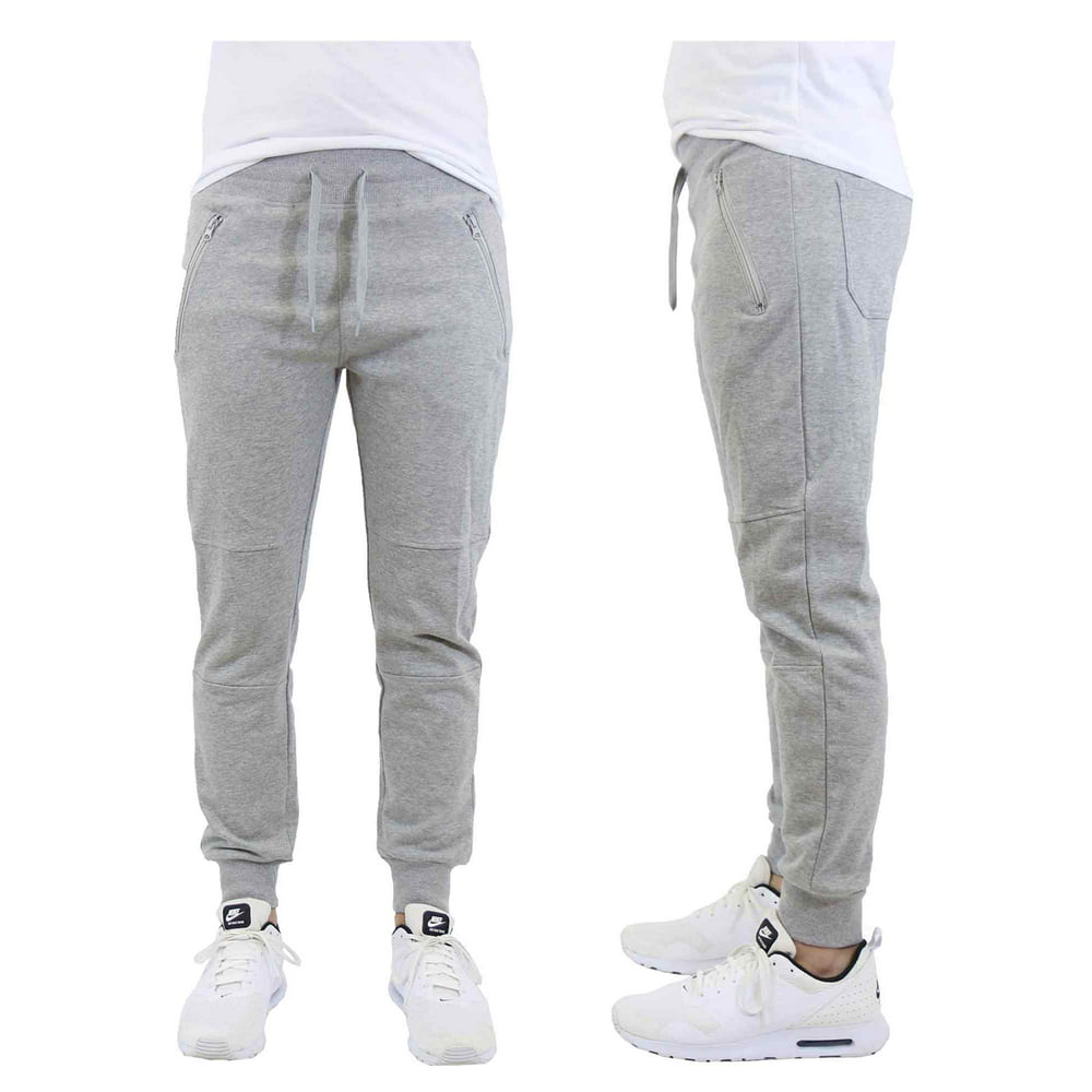 GBH - Men's Slim-Fit Jogger Sweatpants With Zipper Pockets - Walmart ...