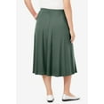 thumbnail image 2 of Woman Within Plus Size Petite 7-Day Knit A-Line Skirt, 2 of 5