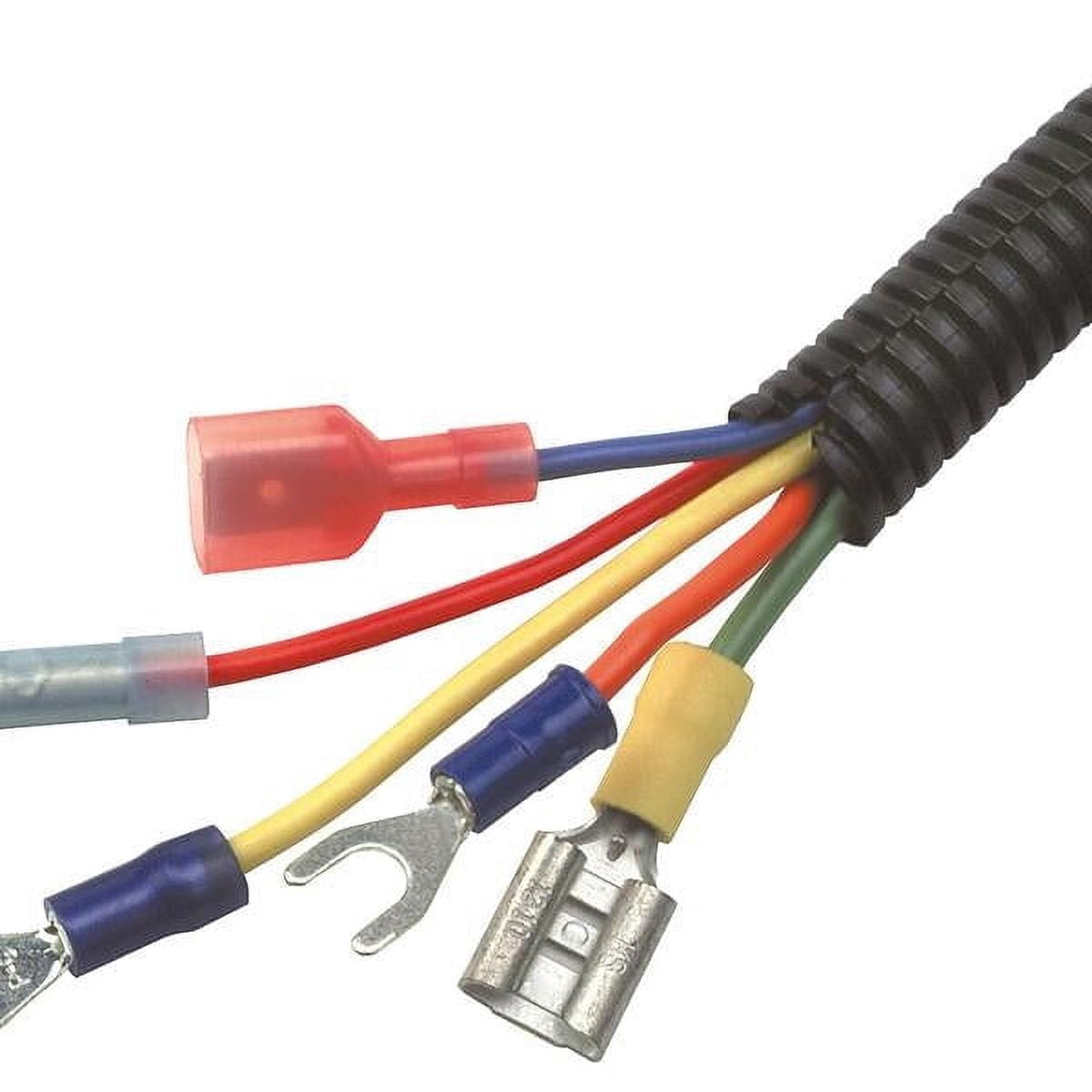 Absolute SLT14 100' + 3M Electrical Tape 100 feet 1/4" split loom wire tubing hose cover auto home marine + 3M Temflex 1700 electrical tape