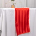 thumbnail image 5 of Efavormart 12"x108" Red Satin Stripe Table Runner, Elegant Tablecloth Runner, 5 of 11