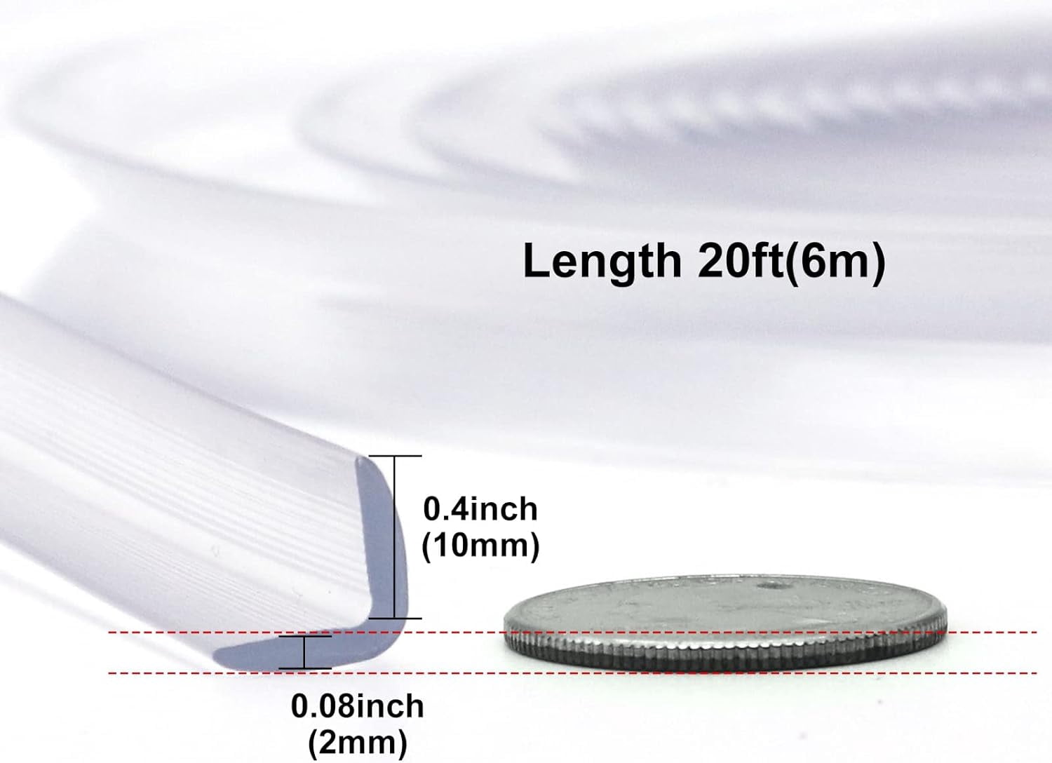 Baby Proofing, Tables Corner Guards Baby Child Safety, 20Ft(6M) Soft Bumper Strip Furniture Clear Toddler Edge Corner Protectors, Desk Edge Cushion - 20 Foot (Pack of 1)