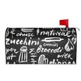 thumbnail image 3 of Fotbe Pasta Bacon Mailbox Covers Post Letter Box Cover Garden Decor Standard Size-25.5x21 in, 3 of 9