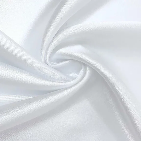 Satin Charmeuse Stretch Bridal Satin Fabric For Wedding By Yard