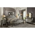 thumbnail image 2 of ACME Versailles II CK Bed, Silver Synthetic Leather & Antique Platinum, 2 of 4