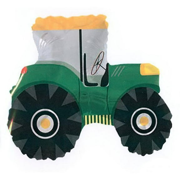 LOONBALLOON Farm Animals Balloons, 25″ GREEN TRACTOR