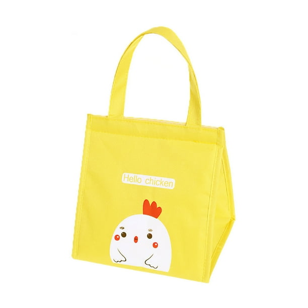Bolsa De Almuerzo, Lonchera Térmica De Tela Oxford Portátil Ilios innova Amarillo pollito