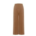 thumbnail image 4 of Yangnuo Womens Trendy Wide-Leg Comfy Pants Women's Casual Wide Leg Hanging Versatile Solid Color Fashionable High Waisted Pants, 4 of 5
