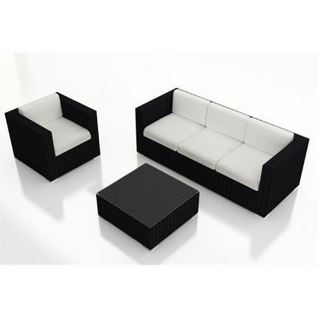 Harmonia Living Urbana 3 Piece Patio Sofa Set in Canvas Natural