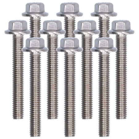 

Big sale 10Pcs Flanged Hex Head Bolts Stainless Steel 304 Screws Accessory M5 10/12/16/20/25/30/35/40mmM5x35