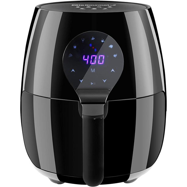 Elite Gourmet EAF5317D Digital 5.3Qt Hot Air Fryer 7 Menu Functions